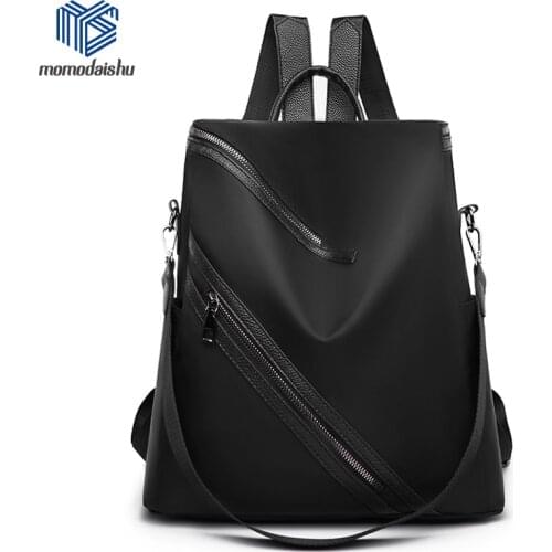 2021New High Quality Backpack Women Nylon Cloth School Bags for Teenage Girls Light Ladies High capacity Travel Backpack mochila