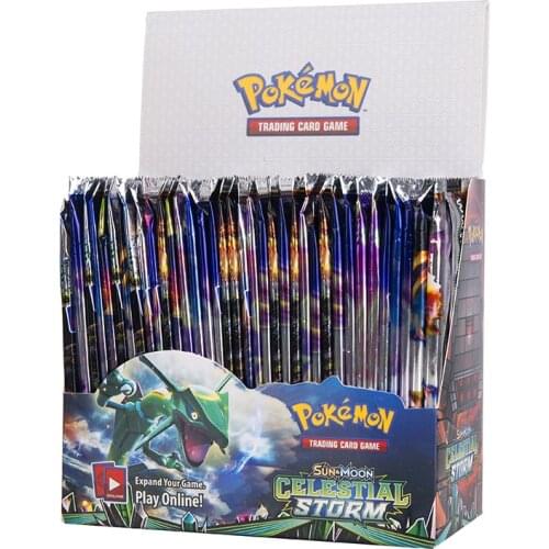 324Pcs Pokemon Card TCG: Sun & Moon Celestial Storm English Booster Box Trading Card Game Collection Cards TOMY Kids Toys Gift