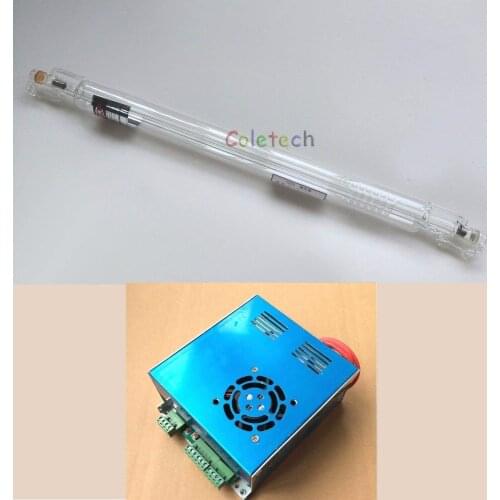 40W CO2 Laser Tube 80cm + Power Supply Engraver Cutter Factory seller Green