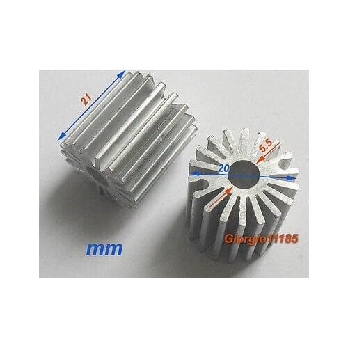 5 pcs Mini size 1W Watt LED Aluminium Heatsink long Round