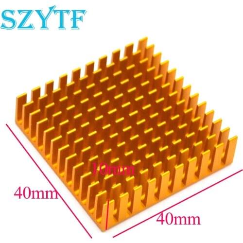50pcs Heat sink 40*40*11MM (gold slot) high-performance radiator