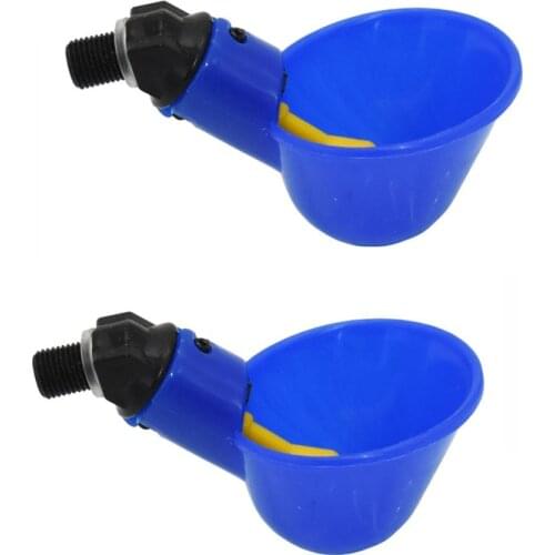 50 pcs Automatic Drinking Cups Chicken Waterer Quail Nipple Drinker Thread Drinker Water Bowl Poultry supplies