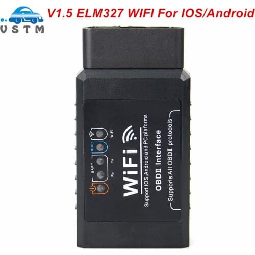 For Android/IOS ELM327 V1.5 WIFI OBD2 Scanner ELM 327 V 1 5 wifi OBD 2 OBD2 Car Auto Diagnostic Tool ODB2 OBDII Code Reader
