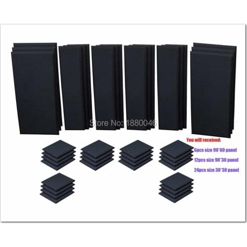 Free shipping acoustic foam acoustic panel London 16 Room Kit Scatter Blocks Acoustic Treatment Pro Audio LA 4220pcs Black Color