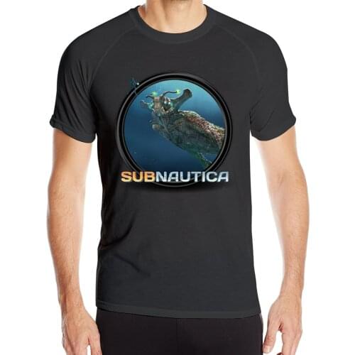 Crottsmills Mens Subnautica Icon Quick Dry Short Sleeve Athletic T-Shirts