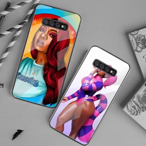 Megan thee stallion Rapper Phone Case Tempered Glass For Samsung S20 Plus S7 S8 S9 S10 Plus Note 8 9 10 Plus
