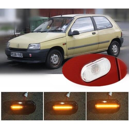 For Renault Clio LUTECIA I MK1 B/C57 5/357 II MK2 BB0/1/2 CB0/1/2 Dynamic LED Indicator Side Marker Signal Styling Accessories