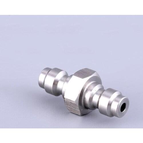 Stainless steel 8MM Plug Adapter Fittings PCP Airsoft Paintball Pneumatic Quick Coupler Pressure Pump Accessor 2pcs/lot