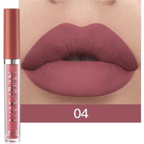 HANDAIYAN 12 Colors Fashion Liquid Matte Lipstick Velvet Lipgloss Sets Natural Moisturizer Non-fading Waterproof Lip Gloss TSLM1