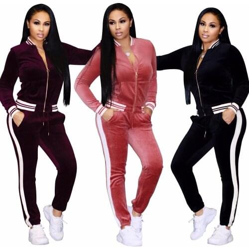 Two piece set tracksuit women top and pants Plus size clothes outfits