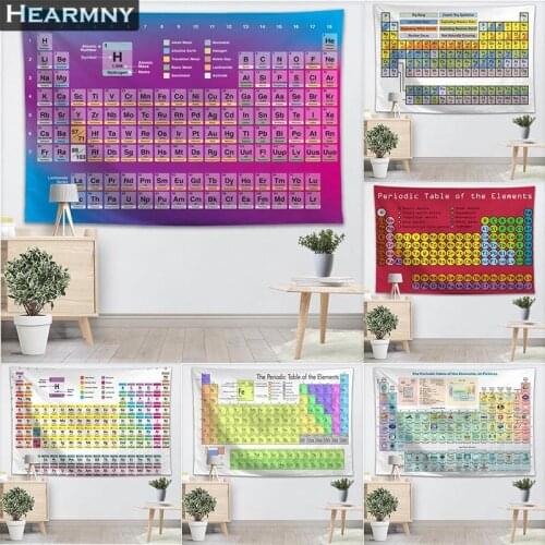Nice Periodic Table Of Elements Tapestry Wall Hanging Tapestries Farmhouse Home Party Wall Cover Decor College Dorm Wall Carpet