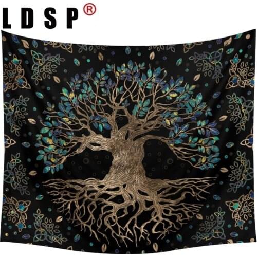 LDSP Psychedelic Life Trees Tapestry Wall Hanging Covering Rugs Background Cloth Beach Mat Blanket Art Bedroom Living Home Decor