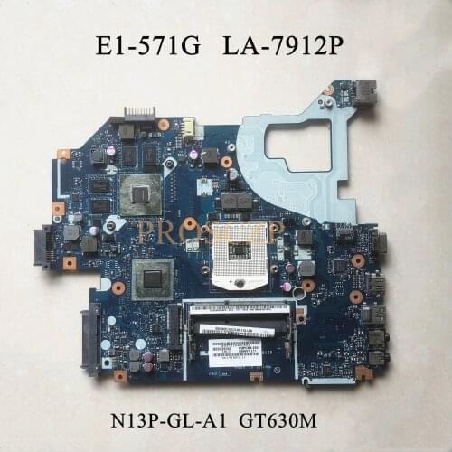 For ACER V3-571 V3-571G E1-571 E1-571G Laptop motherboard GT630M 2G with LA-7912P NBY1X11001 100% full tested