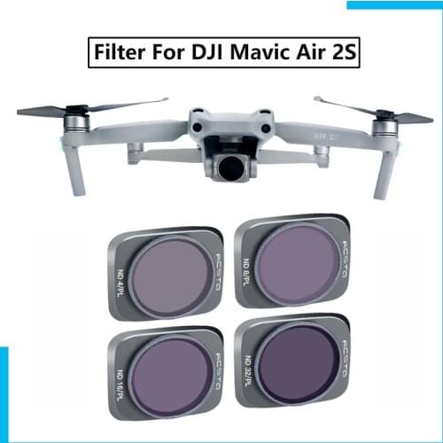 For DJI Mavic Air 2S NDPL16 ND8PL/ ND4 8 16 32 PL Set NDPL4 8 16 32 ND Lens Filters Set Professional Filter Kit Air2S