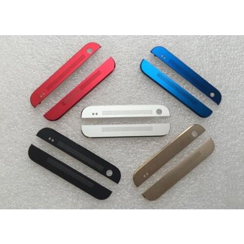 5 Colors New Y Aluminum Top+Bottom Cap Cover Housing Case Replacement Parts For HTC One 801s / 801e / 801n / M7 Free Ship