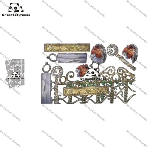 New Dies 2020 Holly Cottage Metal Cutting Dies diy Dies photo album cutting dies Scrapbooking Stencil christmas dies die cut