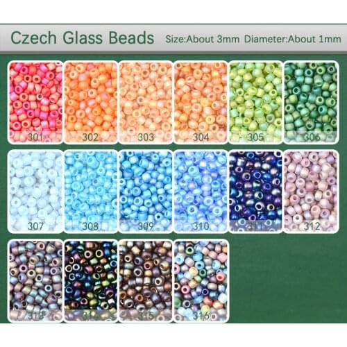Approx.500pcs/Lot 3MM Matte Corolful Plating Charm Czech Glass Beads DIY Bracelet Beads For Jewelry Making Accessories