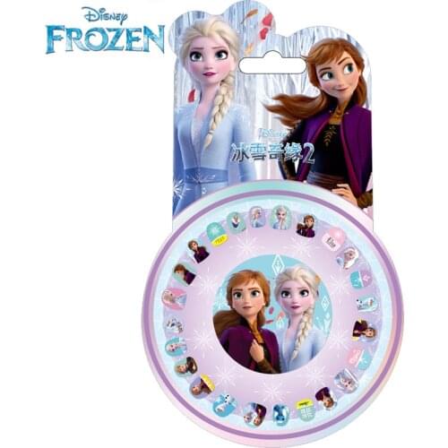 Genuine Disney Frozen Toy Nail Stickers Unicorn Waterproof Sticker Anna Elsa Sofia Cartoon Tattoo Sticker Horse Makeup Set