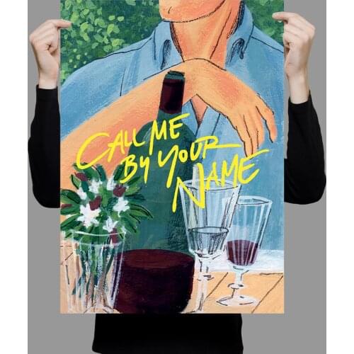 W416 Silk Fabric Poster Wall Art Decor CALL ME BY YOUR NAME CLASSIC MOVIE 3 Trend Fashion Decoration Bright Christmas Gift