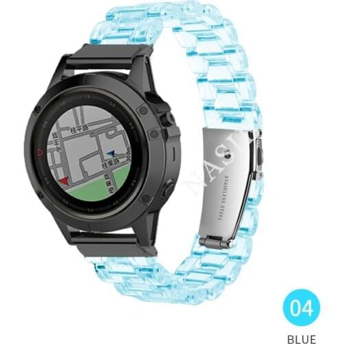 26 22 20mm Transparent Strap For Garmin Fenix 6 6X Pro 5 5X Plus 3HR Band Fenix6 Fenix5 Watch Quick Release Wrist Strap