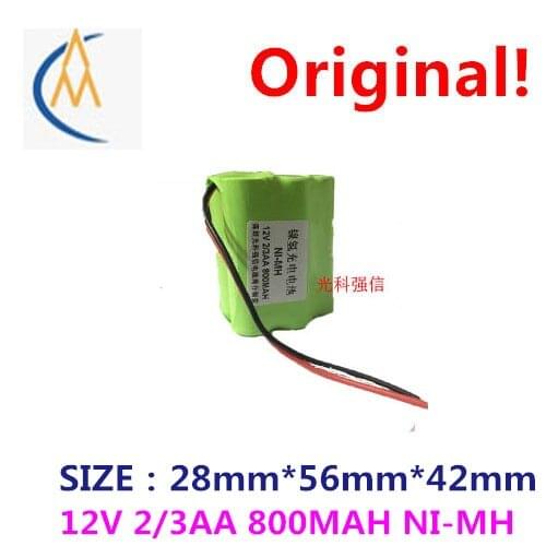 Brand new authentic two-thirds of aa 800 mah ni-mh battery 12 v NI MH sweeping toy robot medical equipment power with large curr
