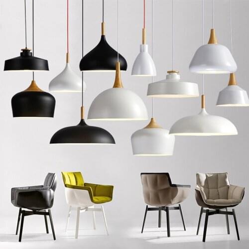 Moderna Nordic LED E27 Pendant Lights Loft Hanging Light Restaurant Kitchen Coffee Bar Luminaire Home Lighting Decoration Lamp
