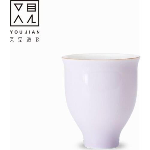 Dehua white porcelain ceramic cup China Kung Fu cup drinking tea ceramic sample Tea Cup China tea bowl host cup single cup