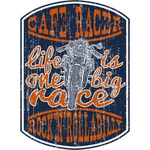 Cafe Racer Old School Sticker Ace Rockabilly Retro Vintage Bobber #9