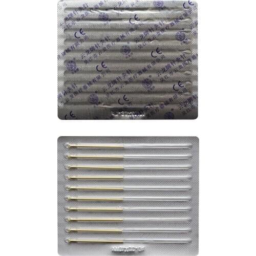 5 boxes 100 pieces yunlong copper handle sterile acupuncture needle individual packed needles 0.16/25/30/35/40mm