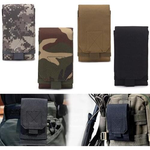 Outdoor Camouflage Waist Bag Tactical Army Phone Holder Sport Belt Bag Case Waterproof Nylon Sport Hunting Camo Bags in Backpack