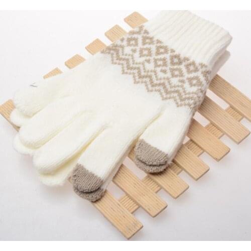 Winter Unisex Soft Knit Touch Screen Texting Smartphone Couple Warm Gloves
