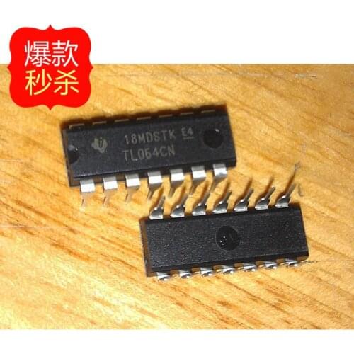 10PCS The new TL064 TL064CN DIP-14 line of low -power op-amp chip