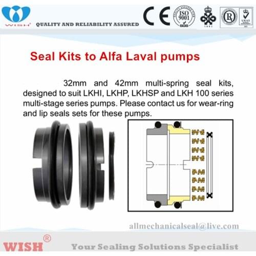 32mm SEAL Kits to Alfa laval pumps LKHI,LKHP,LKHSP,LKH100 SERIES repair kits mechanical seals