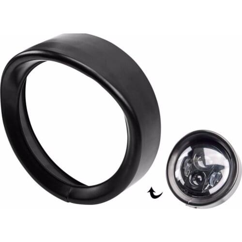 7" Visor Style Headlamp Trim Ring for Harley Touring Road King Electra Glide Motorcycle Headlamp Trim Ring