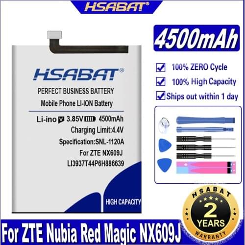 HSABAT Li3937T44P6h886639 4500mAh Battery for ZTE Nubia Red Magic / Red Magic Mars / Red Devil / NX609J Batteries