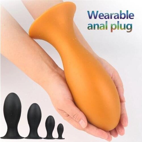 Wearable Anal Plug Balls Big Butt Plug Dildo Anus Dilator Expansion Prostate Massager Adult Erotic Toys For Woman Men Anal Sex