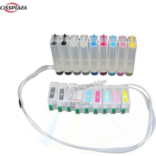 CISSPLAZA New Continuous Ink Supply System compatible for Epson P600 surecolor SC-P600 T7601 - T7609 With ARC Chip