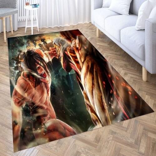 ATTACK ON TITAN Carpet Decora Home Bedroom Kitchen Anti-slip Mat Rug Doormat Aisle Floor Mat Bath Mats Doormat