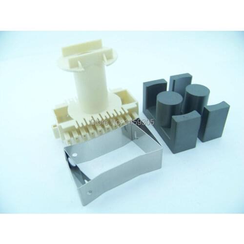 ETD49 Transformer Bobbin Ferrite Core PC40 Vertical 10+10 White Color