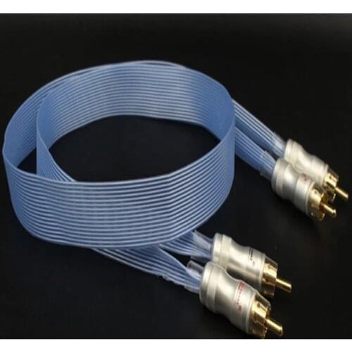 Hifi Nordost silver plated RCA Cable Stereo RCA Cable ,High-Performance Premium,Hi-Fi Audio 2rca to 2rca,Interconnect Cable