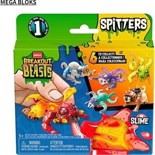 MEGA BLOKS Mega Breakout Monsters Series 1 Spitters Toy for Children Insect Beast Reptile