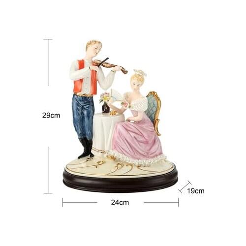 Ceramic Home High-grade European ceramic figures swan lovers ceramic living room decoration luxury wedding gifts