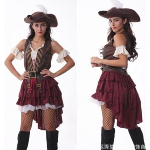 Halloween costumes for women sexy pirate costume woman female adult pirate of the caribbean pirates caribbean jack sparrow dress