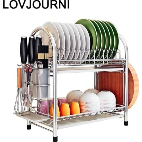 Kuchnia Accessories Fridge Sink Organizer Stainless Steel Dish Cozinha Organizador Cocina Mutfak Kitchen Storage Rack Holder