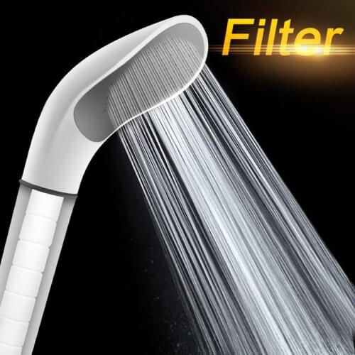 High Quality Rainfall Shower Head white Shower Head Water Saving Filter Spray Nozzle High Pressure Bathroom Accessories