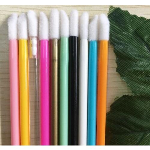 Mini Lipstick Gloss Makeup Beauty Tool Disposable Lip Brushes Makeup Brush Factory Price ten Color Lip Brush