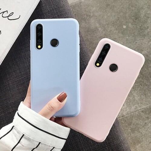 Fashion Candy Color Case for Huawei Y5 Y7 Y9 2019 Case Y6 Prime 2018 Nova 3 3i 3E 4 4E 5 5i Pro P20 P30 Lite Soft Silicone Cover