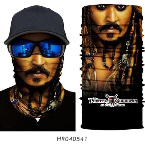 Motorcycle Face Shield Pirate Tube Bandana Scarf Mask Balaclava Neck Gaiter Buff Breathable Headband Women Men Bicycle Equipment