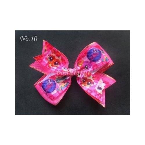 The New 2015 High Quality Grosgrain Ribbon Hair Bows With Clip Kids 22 Girl Cinderella Hair Accessories 4 B- Princess Bow