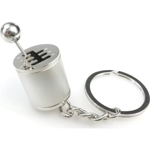 New Hot Key Chain Ring Fob Keyring Creative Car 6 Speed Gearbox Gear Shift Racing Tuning Model Keychain SMR88